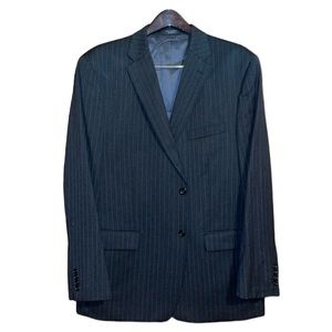 •JONES NEW YORK•100% WOOL CLASSIC MENS PIN STRIPE BLAZER SIZE 46R EUC